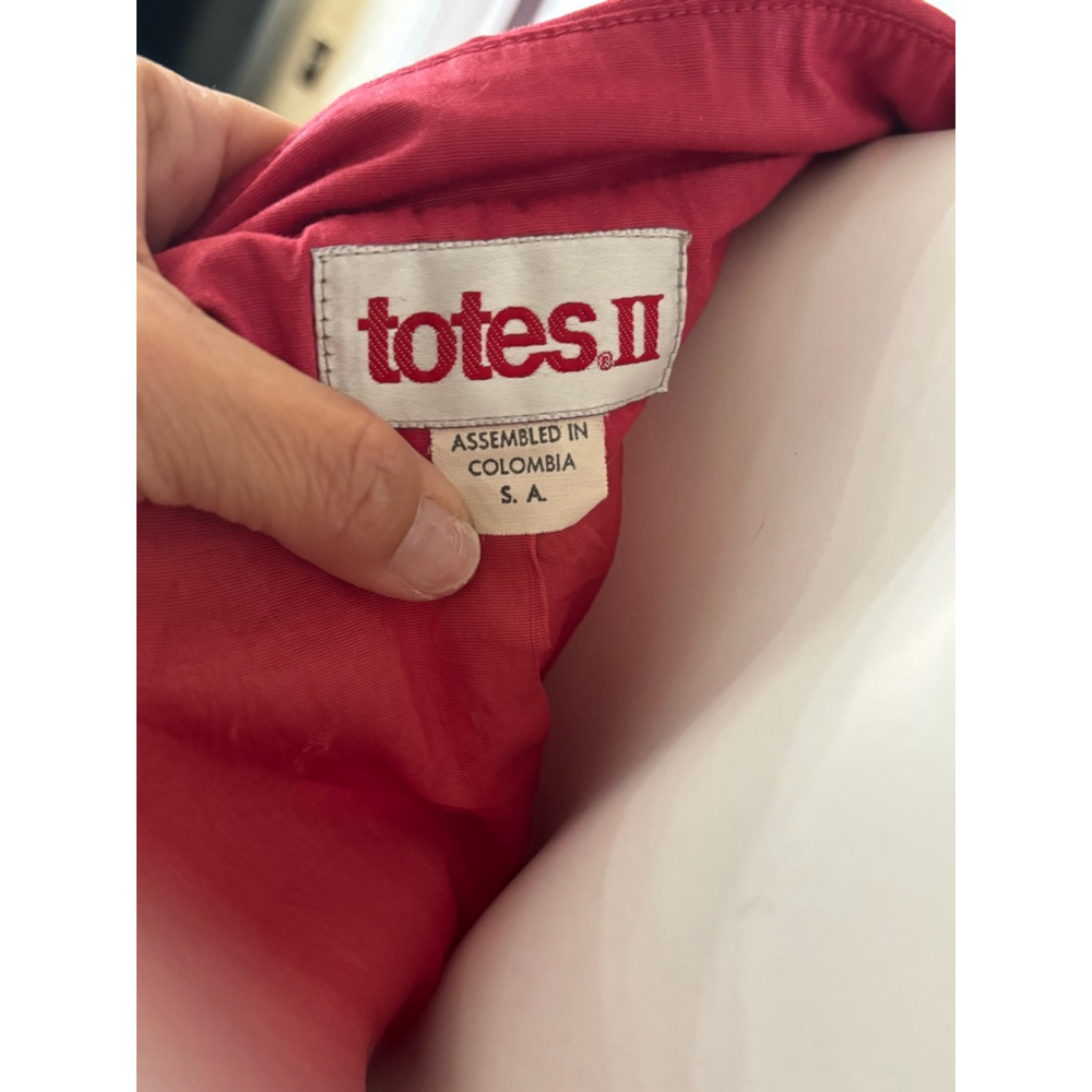 Vintage Totes II Red Trench Coat Size 8 - Picture 4 of 5